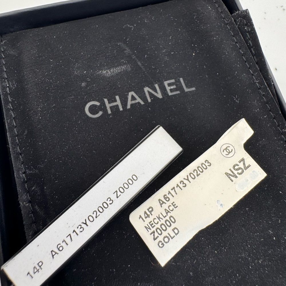 CHANEL Large Rhinestone Paved Gold and Silver Crystal Pendant Necklace - Picture 16 of 16